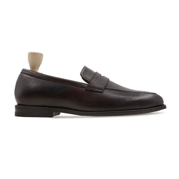 Bruin - Men's Dark Brown  Pebble Grain Loafer