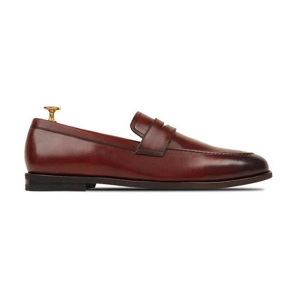 Alton - Men's Oxblood Calf Leather Loafer