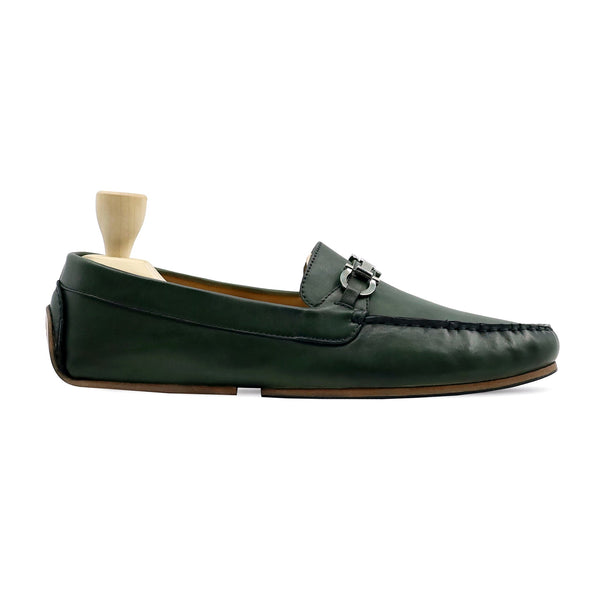 Atsu - Men's Green Calf Leather Driver Shoe