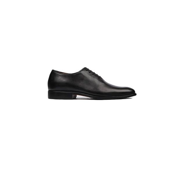 Cascais - Kid's Black Calf Leather Wholecut Shoe (5-12 Years Old)