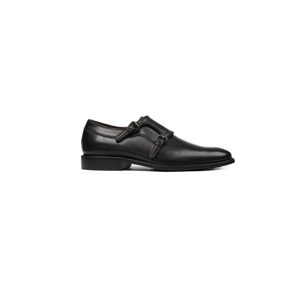 Odivelas - Kid's Black Calf Leather Double Monkstrap (5-12 Years Old)