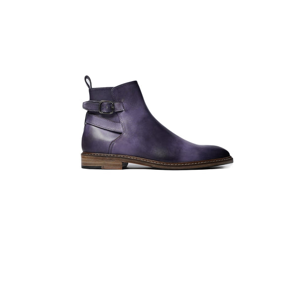 Leiria - Kid's Purple and Lavender Patina Calf Leather Jodhpur Boot (5-12 Years Old)