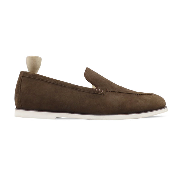 Uddevalla - Men's Brown Kid Suede Laofer