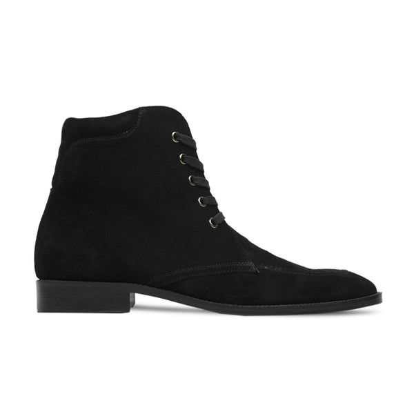 Podcet - Men's Black Kid Suede Boot