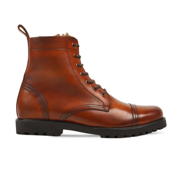 Lendava - Men's Burnished Tan Calf Leather Boot