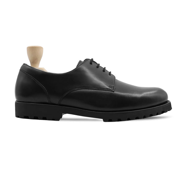 Pepe - Men's Black Calf Leather Derby Shoe