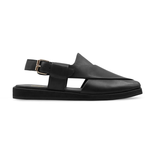 Kalambo - Men's Black Calf Leather Sandal