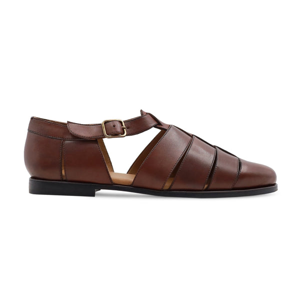 Newcastle - Men's Brown Calf Letaher Sandal