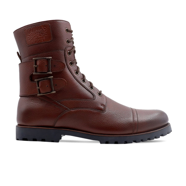 Maseru - Men's Oxblood Pebble Grain Leather Boot