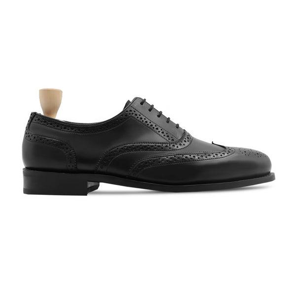 Seyles - Men's Black Calf Leather Oxford Shoe