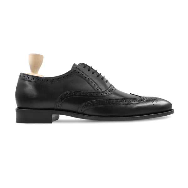 Luthor - Men's Black Calf Leather Oxford Shoe