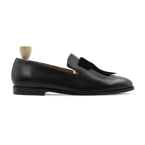 Warren - Men's Black Calf Leather Loafer