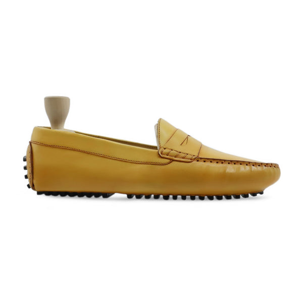 Rhine - Men's Yellow Calf Leather Driver Shoe