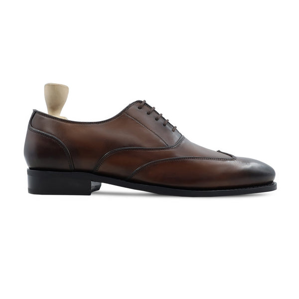 Dubnix - Men's Dark Brown Calf Leather Oxford Shoe