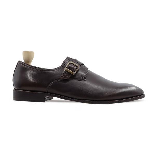 Jonkoping - Men's Dark Brown Calf Leather Single Monkstrap