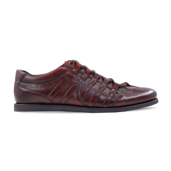 Aylin - Men's Burnish Oxblood Calf Leather Jogger