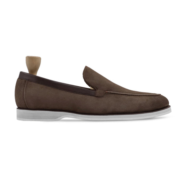 Heraklion - Men's Brown Kid Suede Loafer