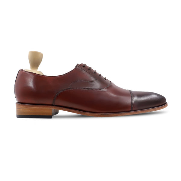 Malwo - Men's Reddish Brown Calf Leather Oxford Shoe