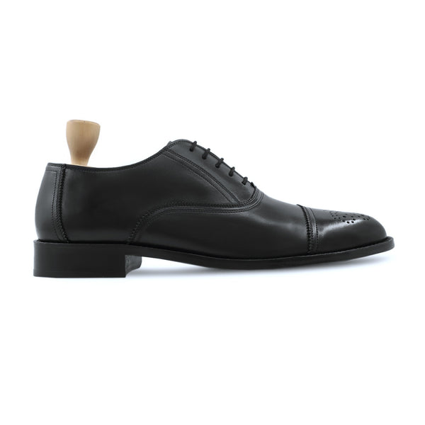 Tresa - Men's Black Calf Leather Oxford Shoe