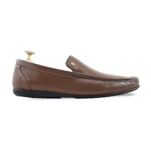 Doris - Men's Brown Calf Leather Driver Shoe